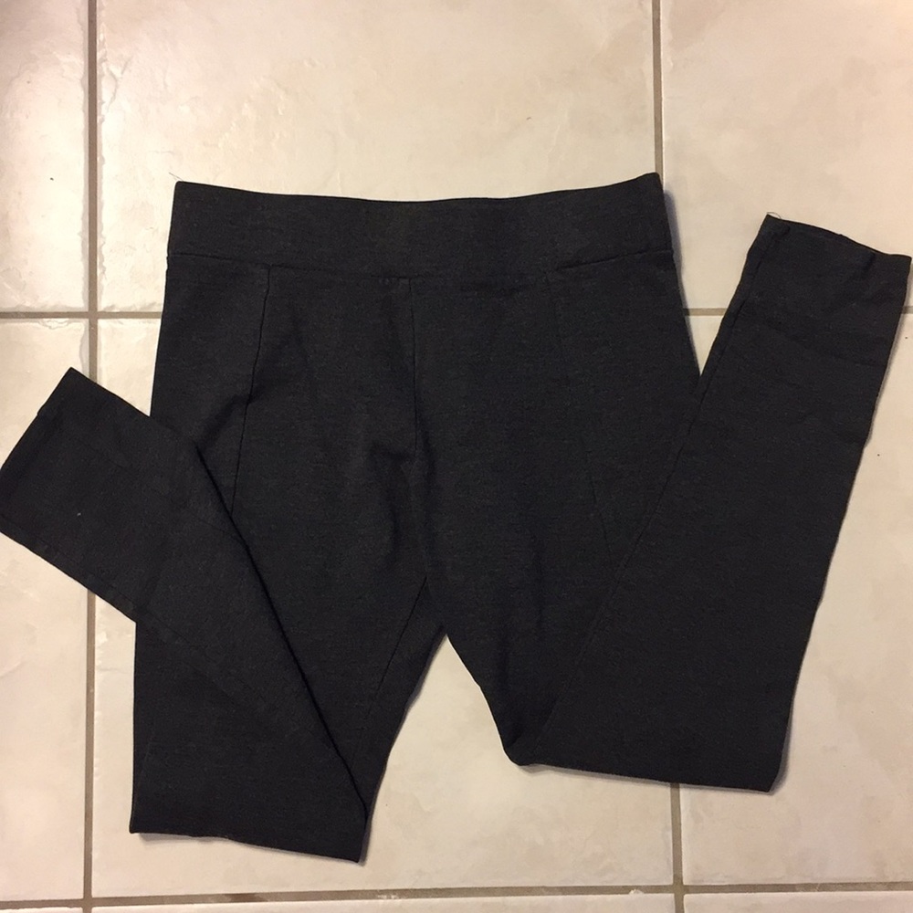Full length dark grey legging